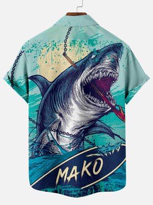 Mako Great White Shark - Hawaiian Shirt