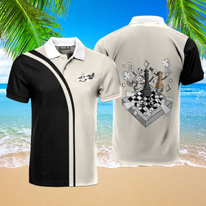 Chess Short Sleeve Polo Shirt For Men