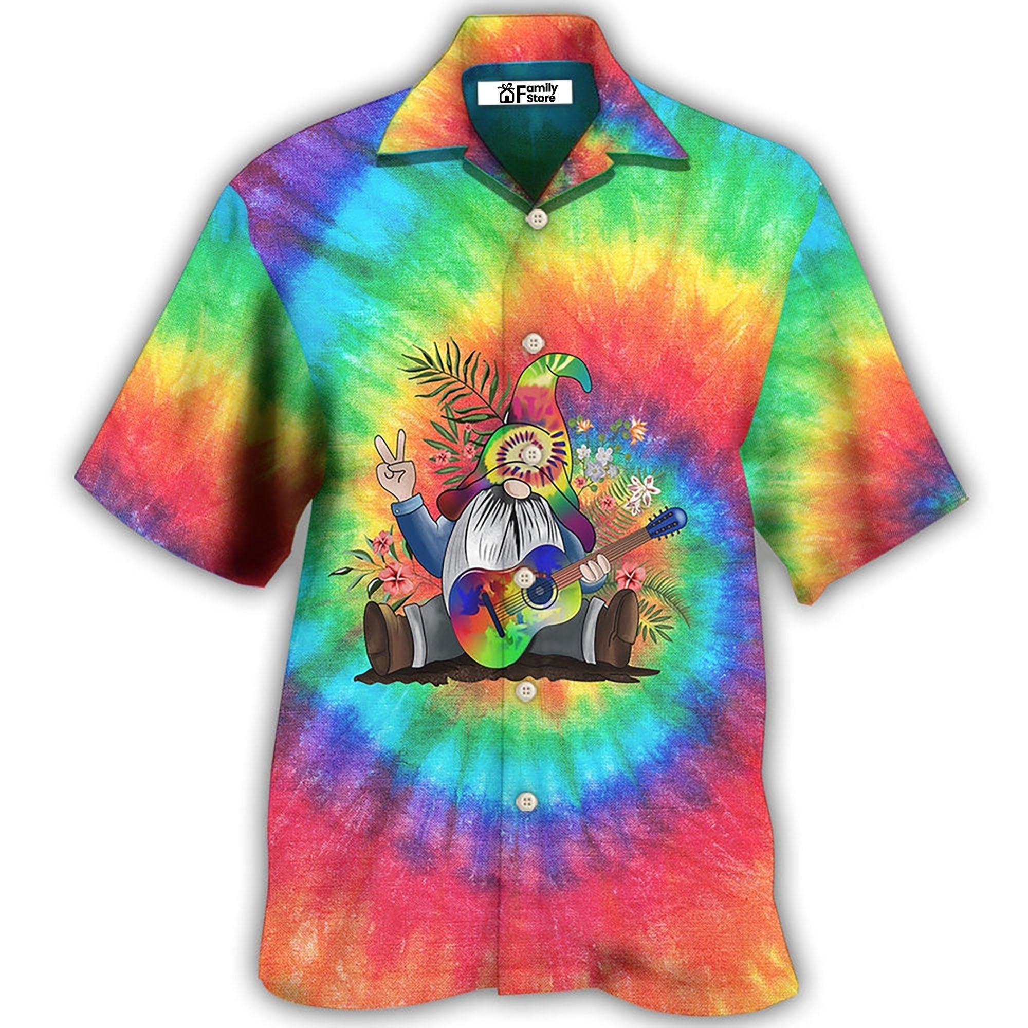 Hippie Believe In The Power Of Music - Hawaiian Shirt