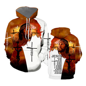 Jesus Is My King My Everything And Cross - Hoodie 