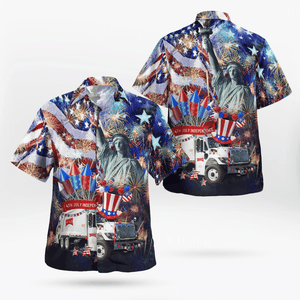 Rumpke Waste & Recycling, 4Th Of July - Hawaiian Shirt