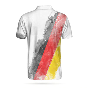 German Flag Special Golf Pattern Polo Shirt For Men