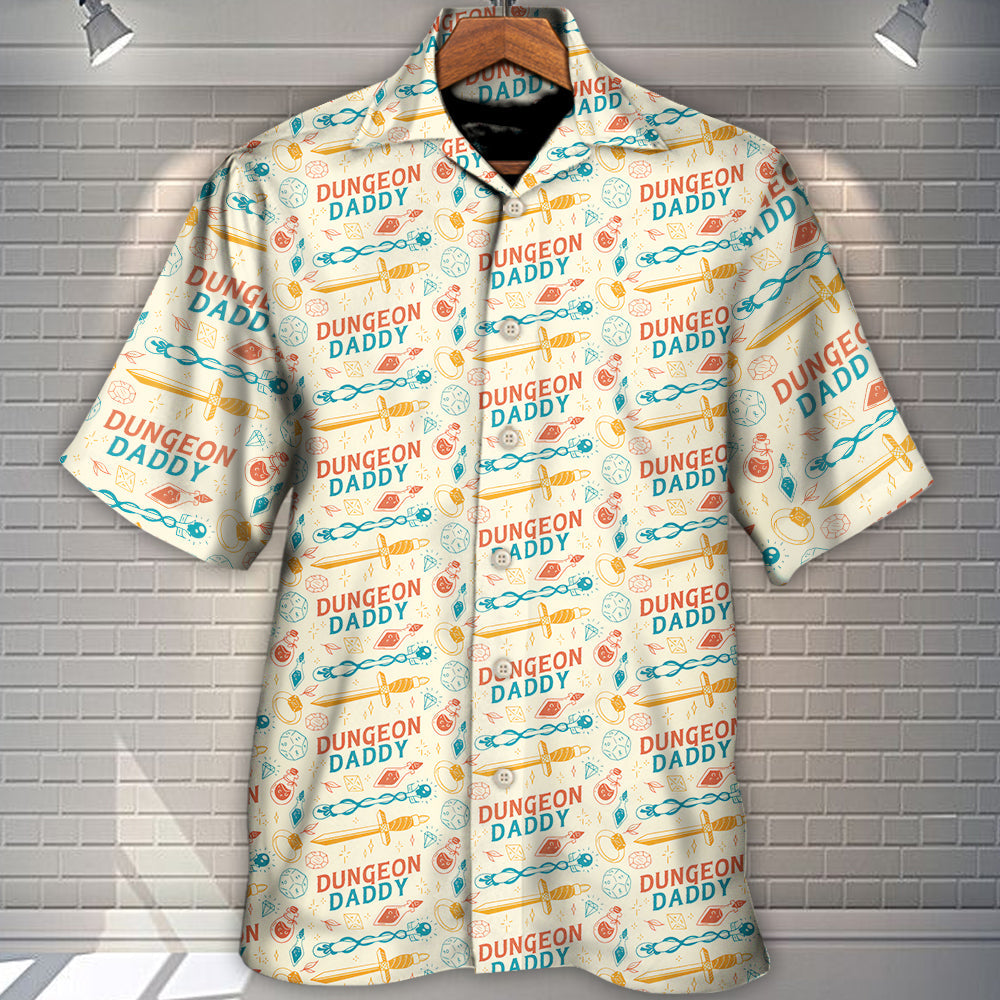 DnD Dungeon Daddy Pattern - Hawaiian Shirt