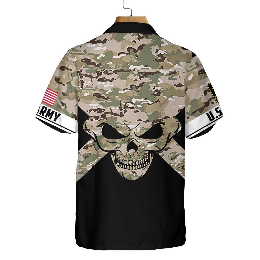 Veteran Skull U.S. Army -  Gift For Veterans - Hawaiian Shirt