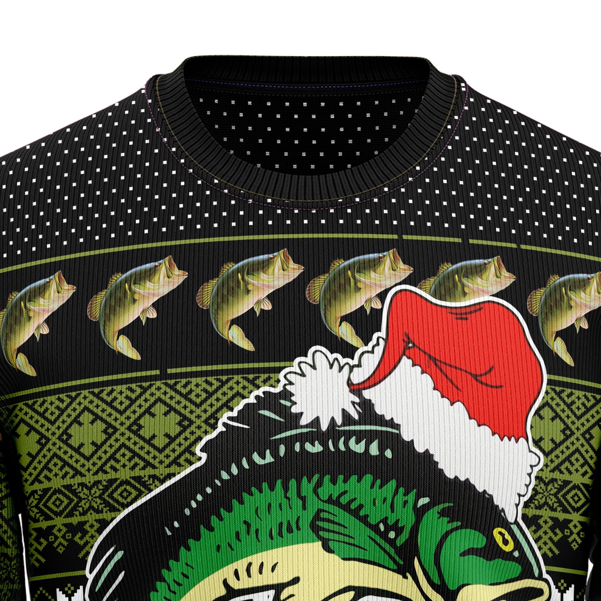 Fishing Merry Fishmas Ugly Christmas Sweater