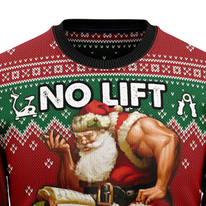 No Lift No Gift Red Ugly Sweater