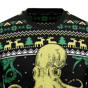 Octopus Cool Ugly Christmas Sweater