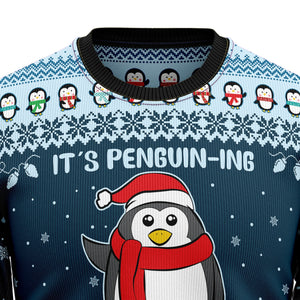 It's Penguin-ing Christmas Ugly Sweater