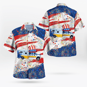 Nationwide Childrens Transport Team, 4Th Of July - Hawaiian Shirt