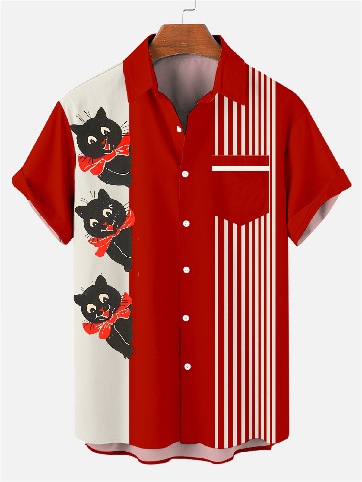 Christmas Three Cat Red - Gift For Pet Lovers - Hawaiian Shirt