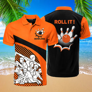 Roll It Bowling Polo Shirt For Men