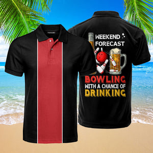 Bowling Weekend Forecast Polo Shirt For Men