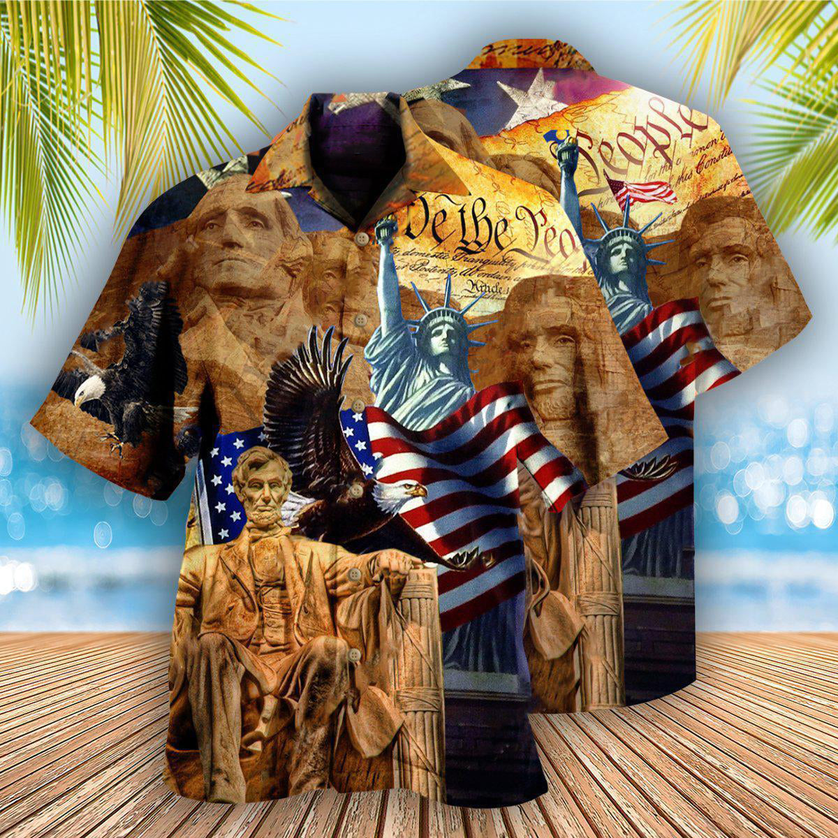 America Land Of Independence Day -  Hawaiian Shirt