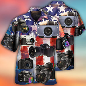 Camera US Independence Day - Hawaiian Shirt