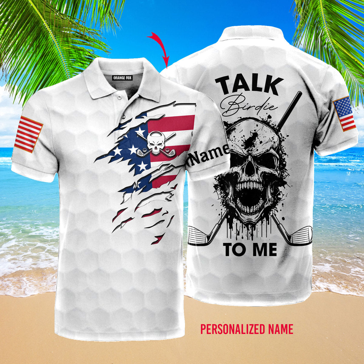 Custome Name Talk Birdie To Me Golf - Men Polo Shirt