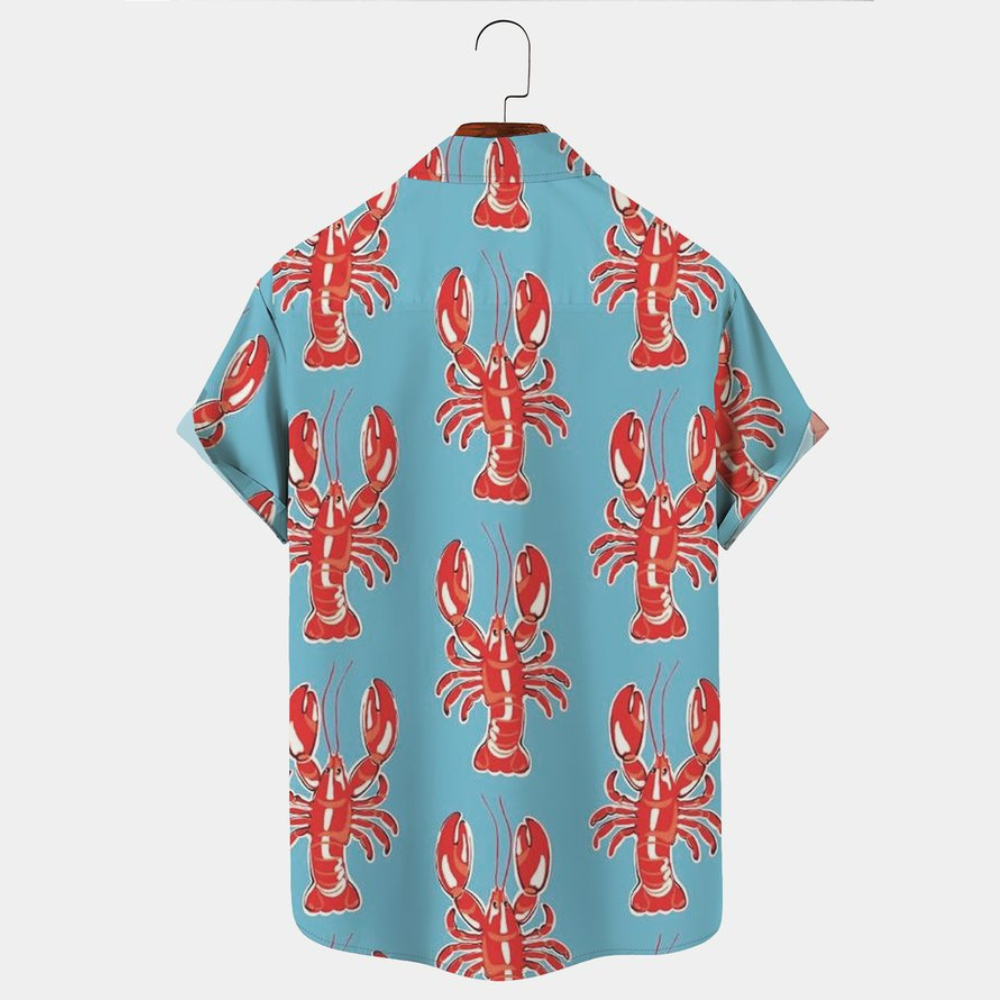 New Orleans Mardi Gras Red Lobsters - Gift For Family, Friends - Hawaiian Shirt