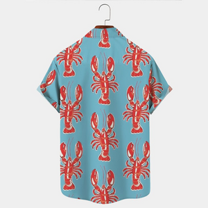 New Orleans Mardi Gras Red Lobsters - Gift For Family, Friends - Hawaiian Shirt