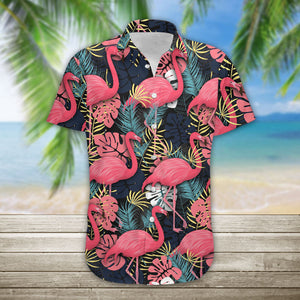 Flamingo Pink Pattern - Hawaiian Shirt