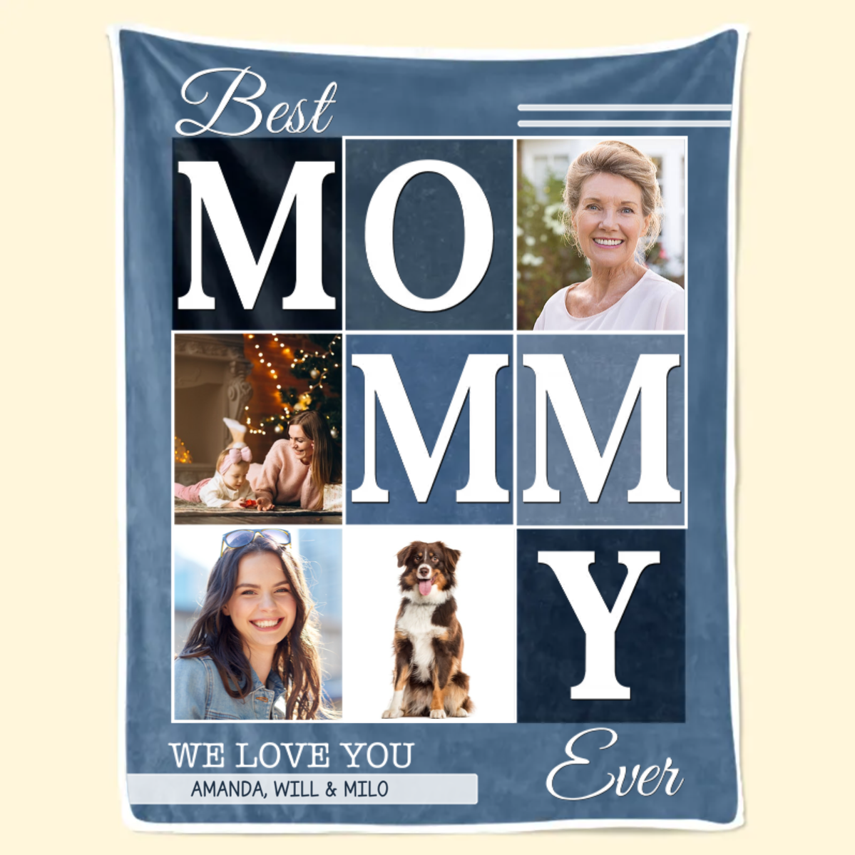 Custom Photo We Will Always Be Connected Mommy Version - Gift For Mom - Personalized Blanket