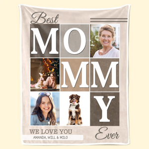 Custom Photo We Will Always Be Connected Mommy Version - Gift For Mom - Personalized Blanket