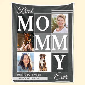 Custom Photo We Will Always Be Connected Mommy Version - Gift For Mom - Personalized Blanket