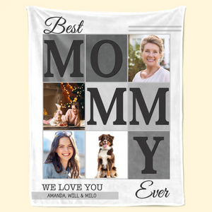 Custom Photo We Will Always Be Connected Mommy Version - Gift For Mom - Personalized Blanket