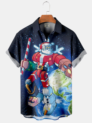 Christmas Cool Robot Out Of The Earth - Hawaiian Shirt