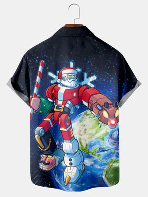 Christmas Cool Robot Out Of The Earth - Hawaiian Shirt