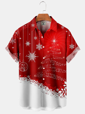 Christmas Glitter Tree Snowflake - Hawaiian Shirt