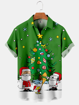 Decorating A Christmas Tree - Hawaiian Shirt