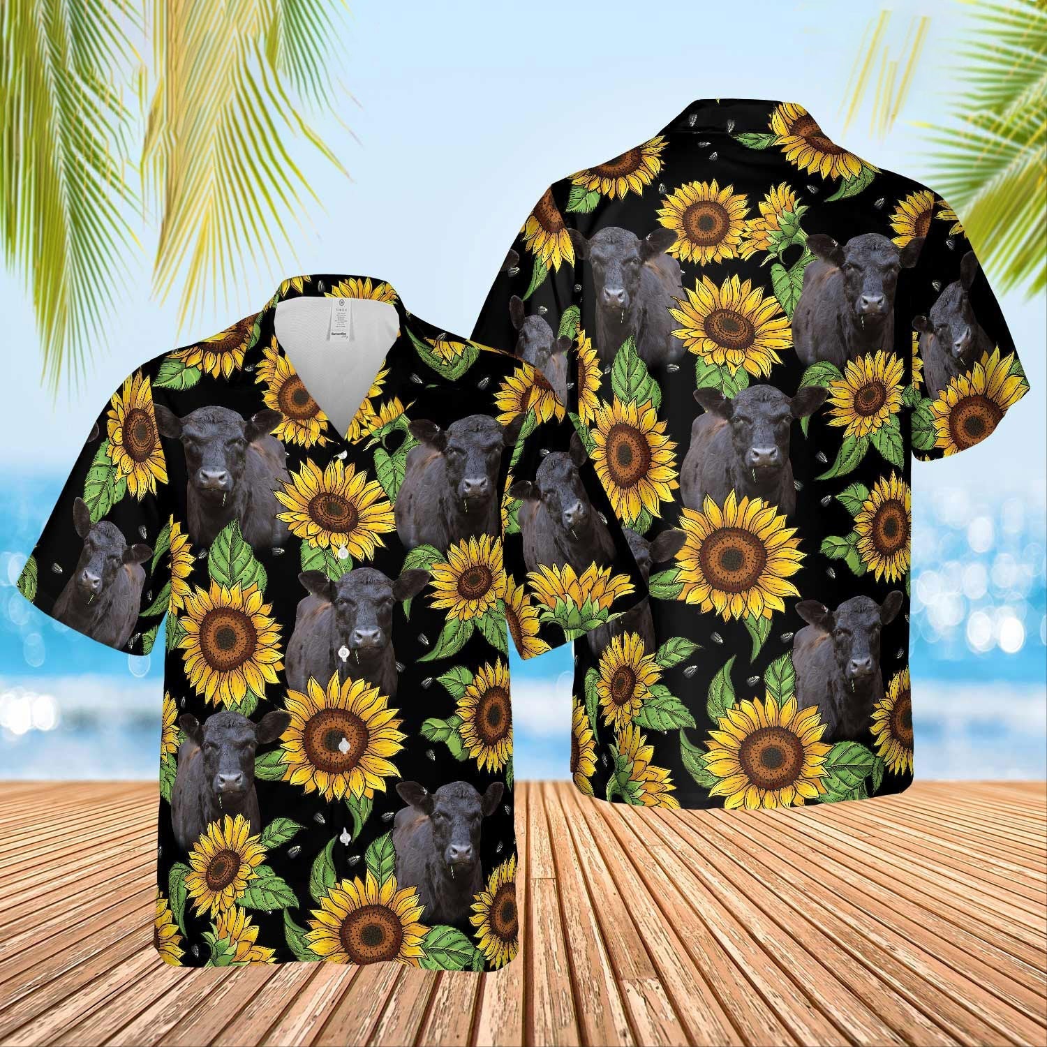 Unique Black Angus - Gift For Farmers - Hawaiian Shirt