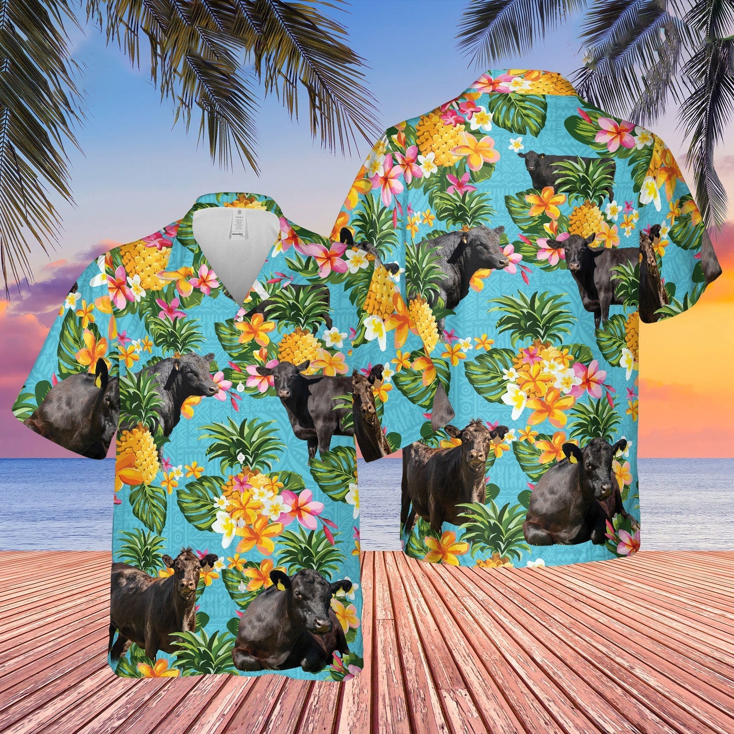 Unique Black Angus - For Men And Women - Hawaiian Shirt