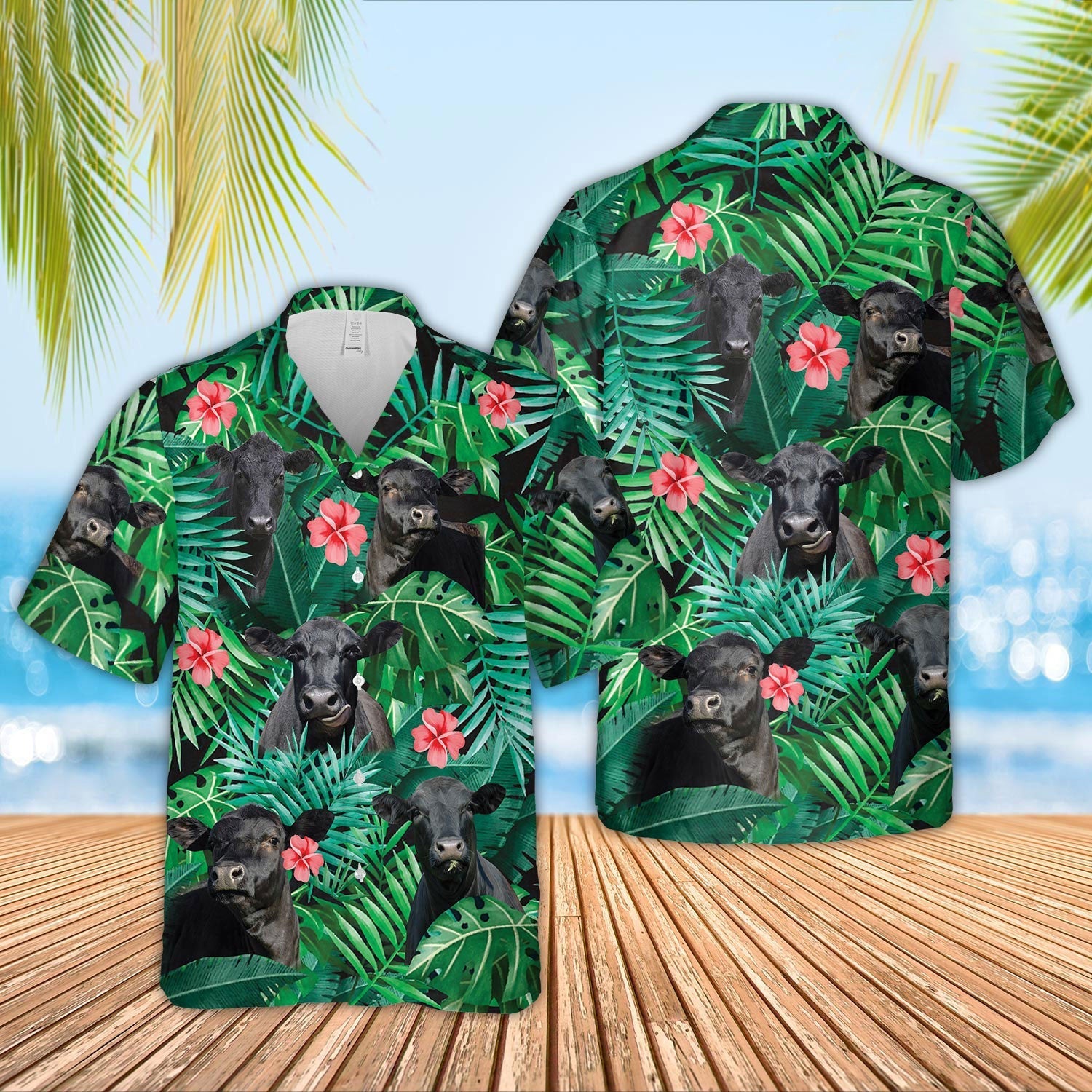 Unique Black Angus - Gift For Farmers - Hawaiian Shirt