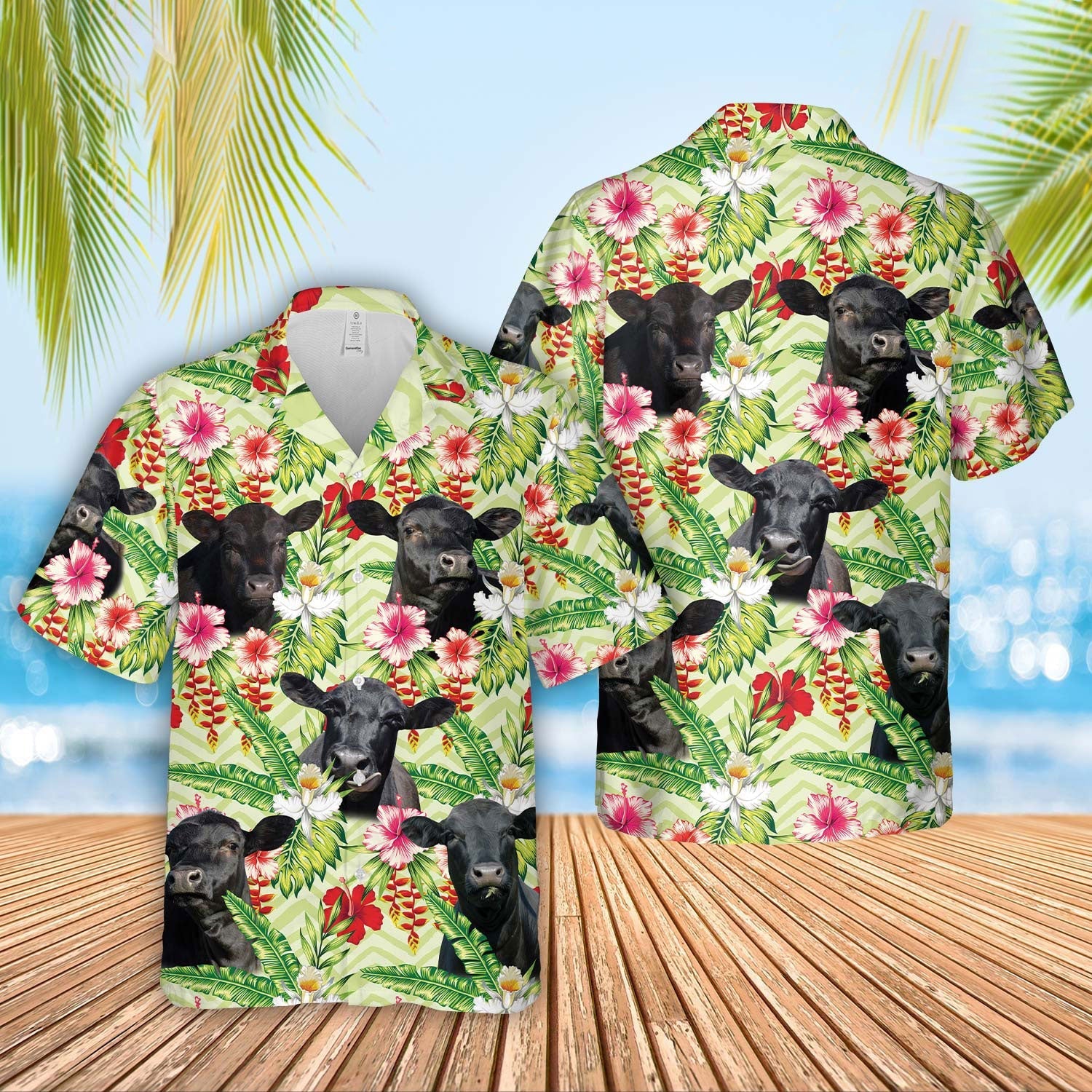 Unique Black Angus - Gift For Farmers - Hawaiian Shirt