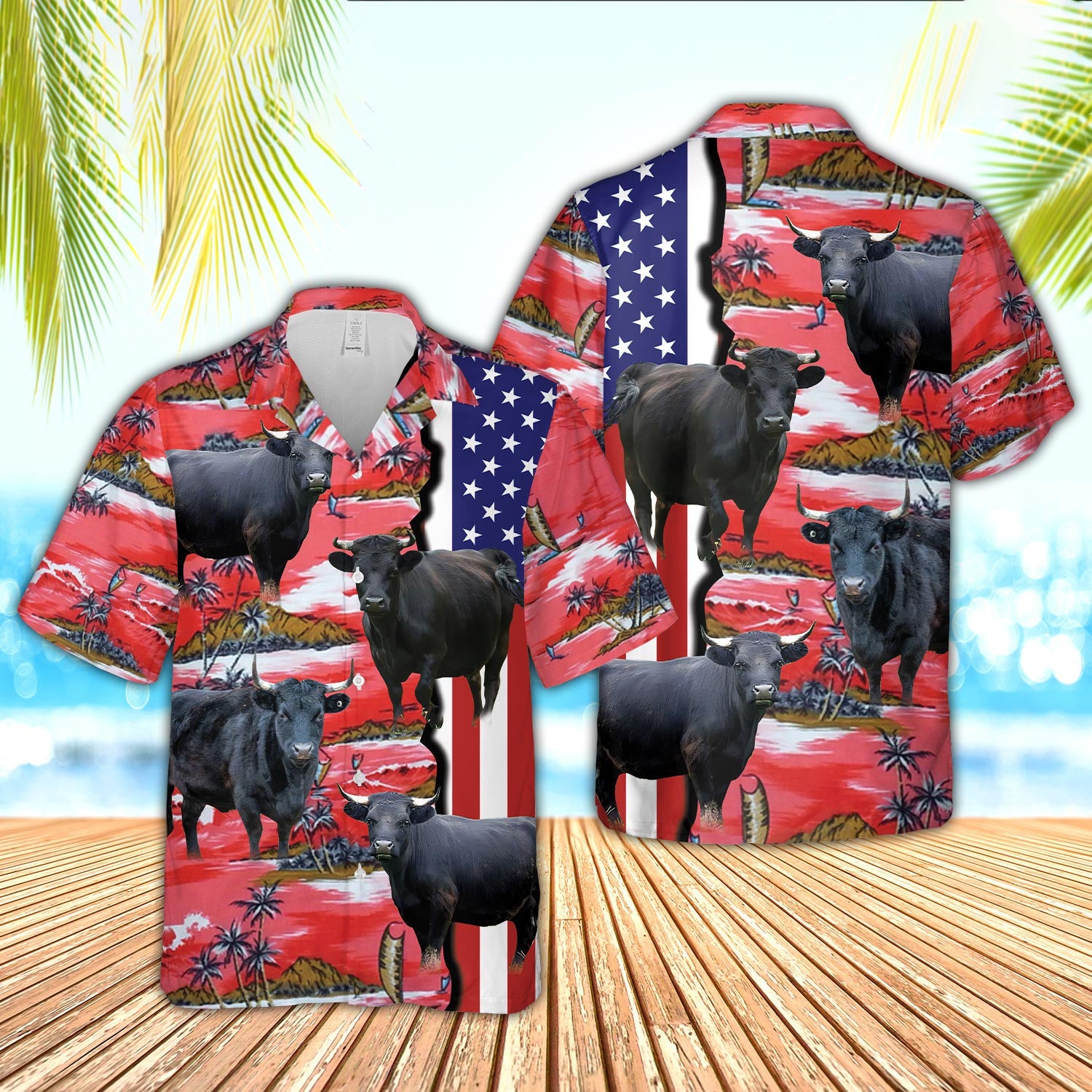 Unique Dexter American Flag Farming 3D - Hawaiian Shirt