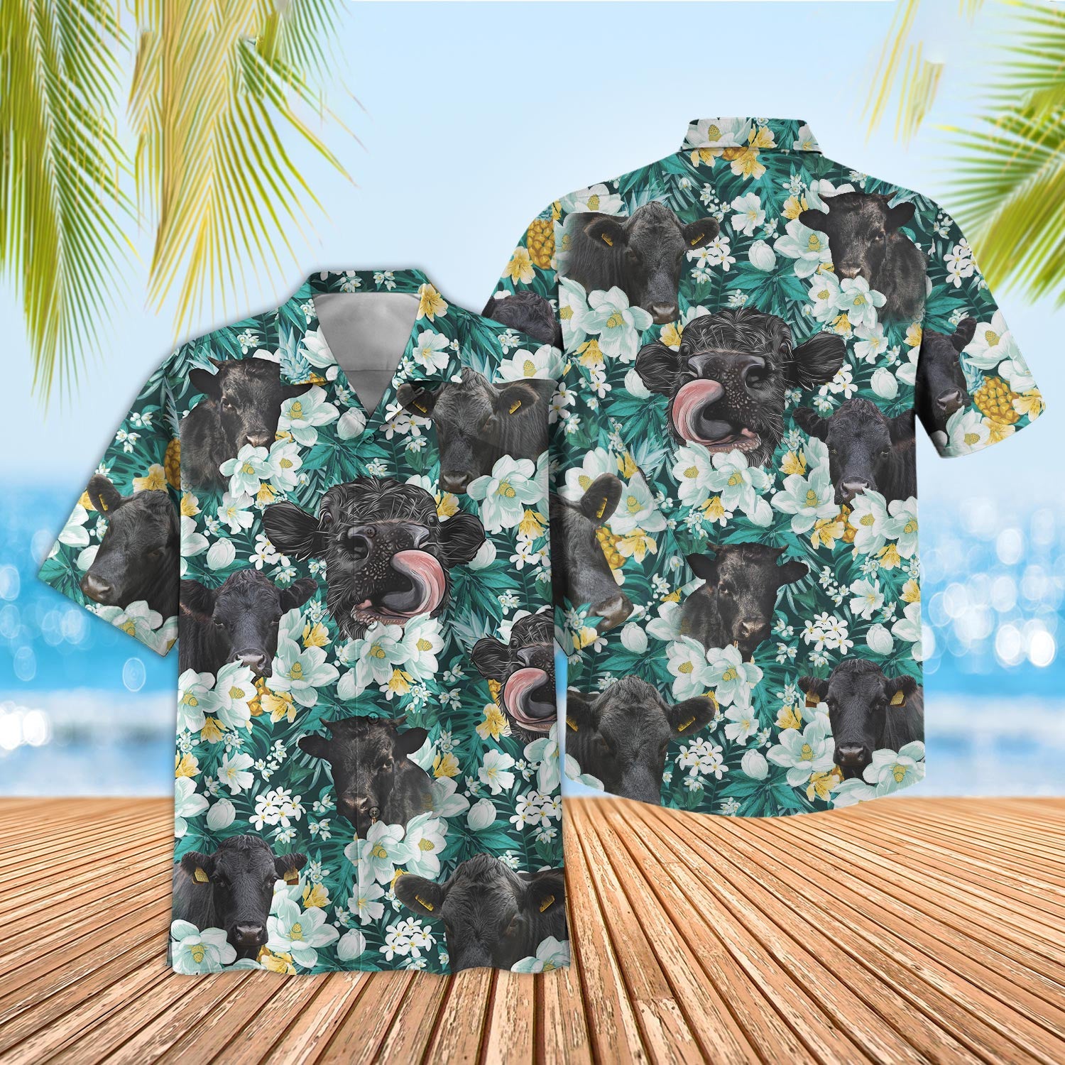 Unique Dexter Floral Blue Summer 3D - Hawaiian Shirt