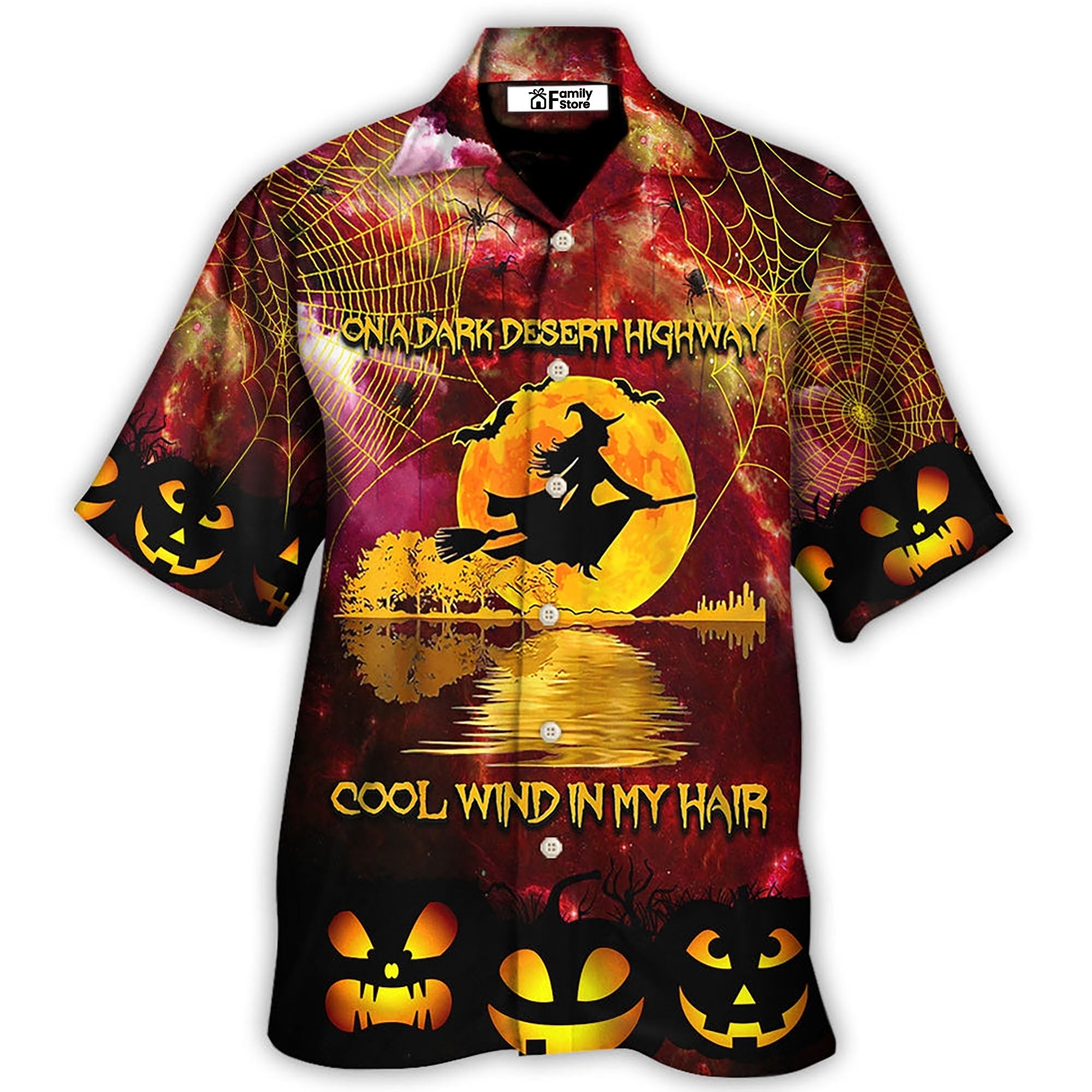 Hippie Halloween Dark Desert Highway Cool Wind - Hawaiian Shirt