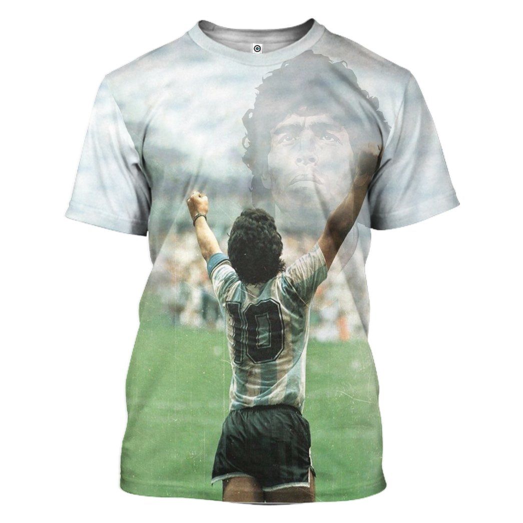 Bearbubble 3D Maradona Tribute T-Shirt 3D For Men & Women