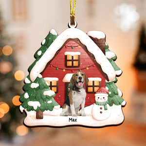 Xmas Pet House - Christmas Gift For  Pet Lover - Personalized Acrylic Ornament