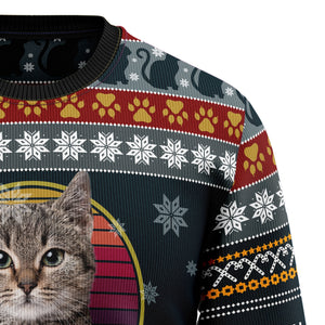 Cat Show Me Your Kitties Ugly Christmas Sweater