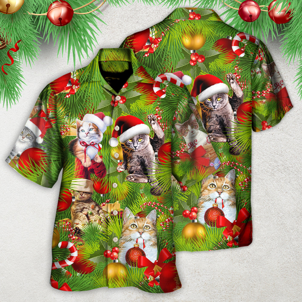 Christmas Cat It's Lazy Day - Gift For Men And Women - Hawaiian Shirt