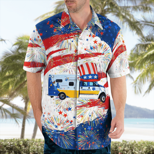 Nationwide Childrens Transport Team, 4Th Of July - Hawaiian Shirt