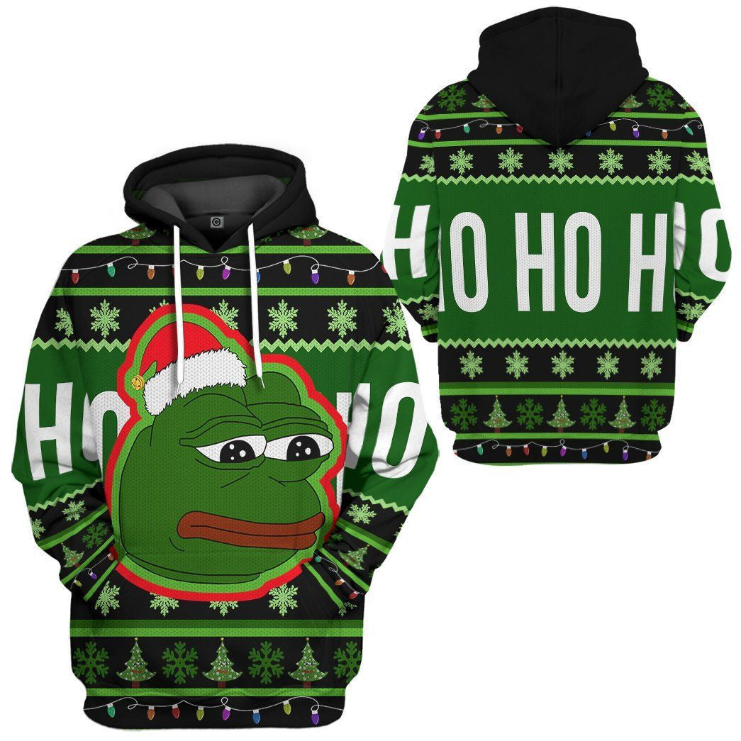 Pepe Funny Frog Christmas - Hoodie 