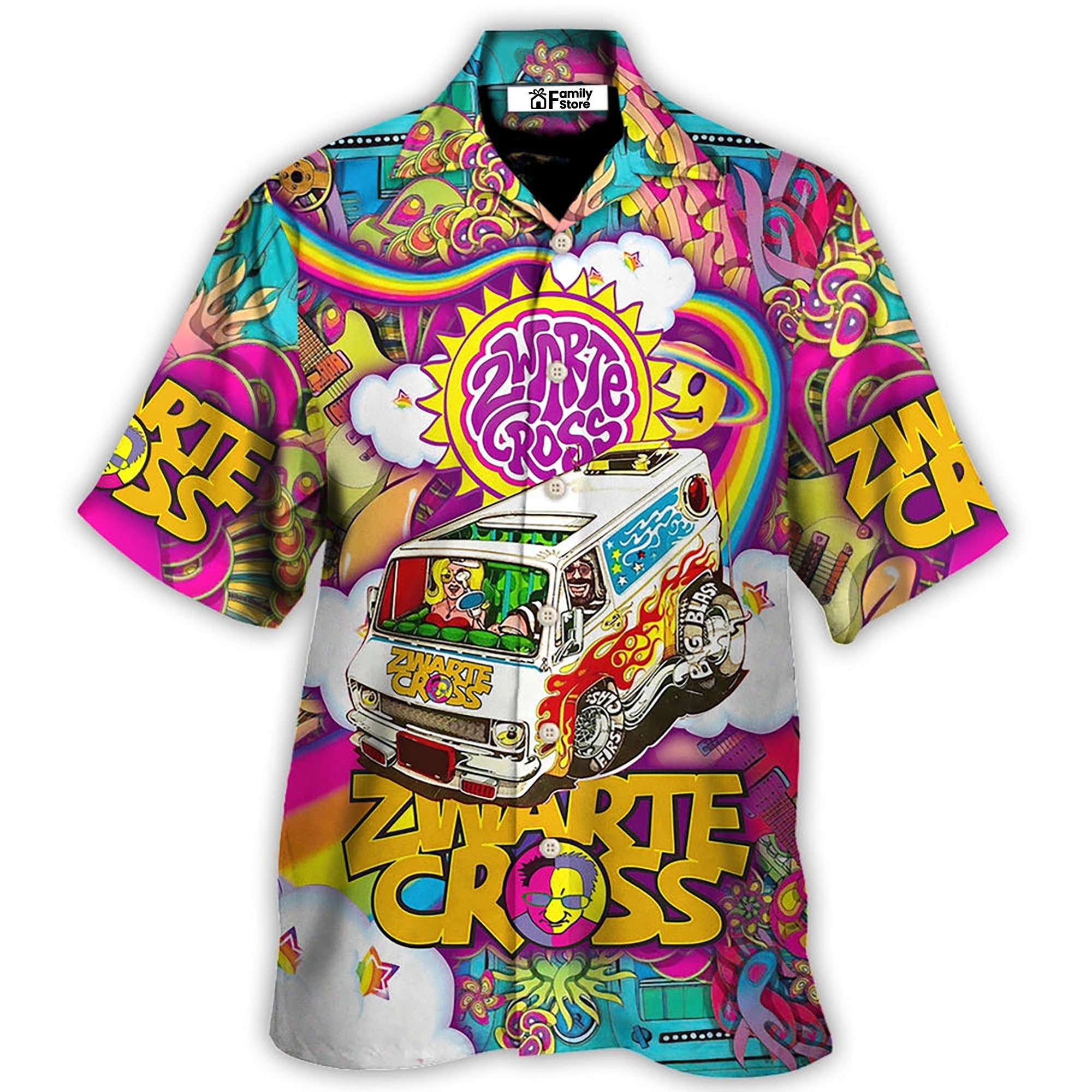 Music Event Zwarte Cross Follow The Beat Hippie Style - Hawaiian Shirt