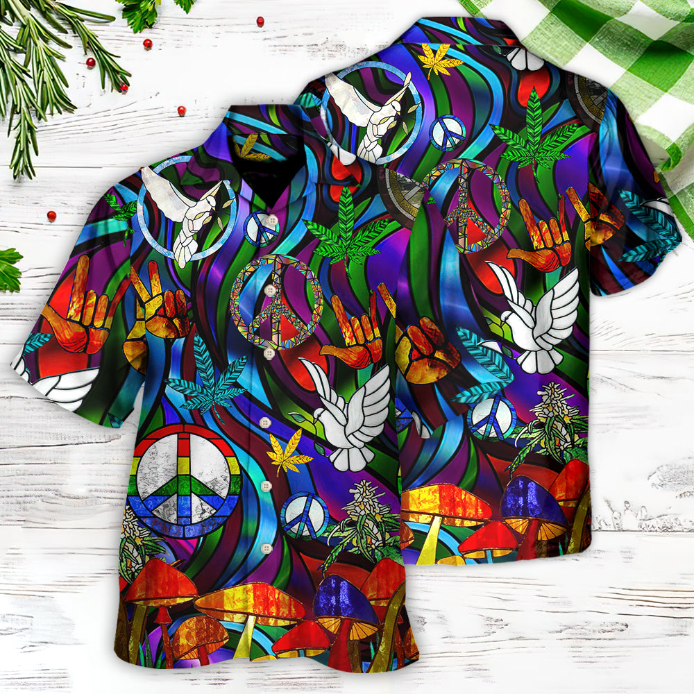 Hippie Is Peace Love Bird Life - Hawaiian Shirt