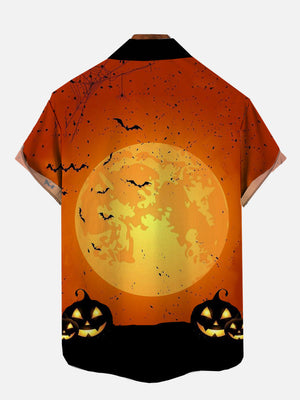 Halloween Full Moon Gorilla Fishing - Hawaiian Shirt