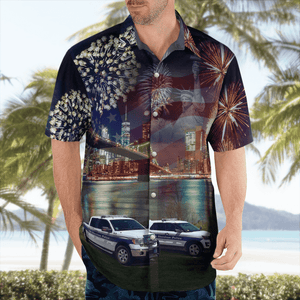 New Shoreham Police Department Rhode Island 4Th Of July - Hawaiian Shirt