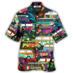 Hippie Bus Colorful Style - Hawaiian Shirt