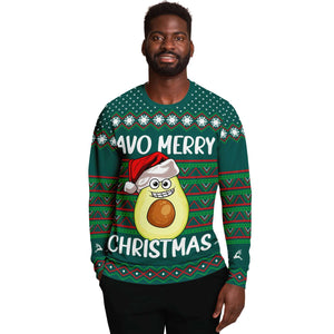 Avo Merry Christmas Green Avocado Ugly Sweater