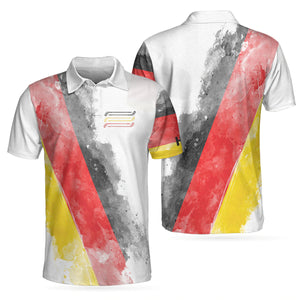 German Flag Special Golf Pattern Polo Shirt For Men